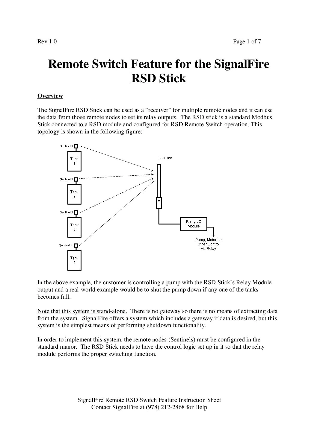 RSD Stick Remote Switch Manual