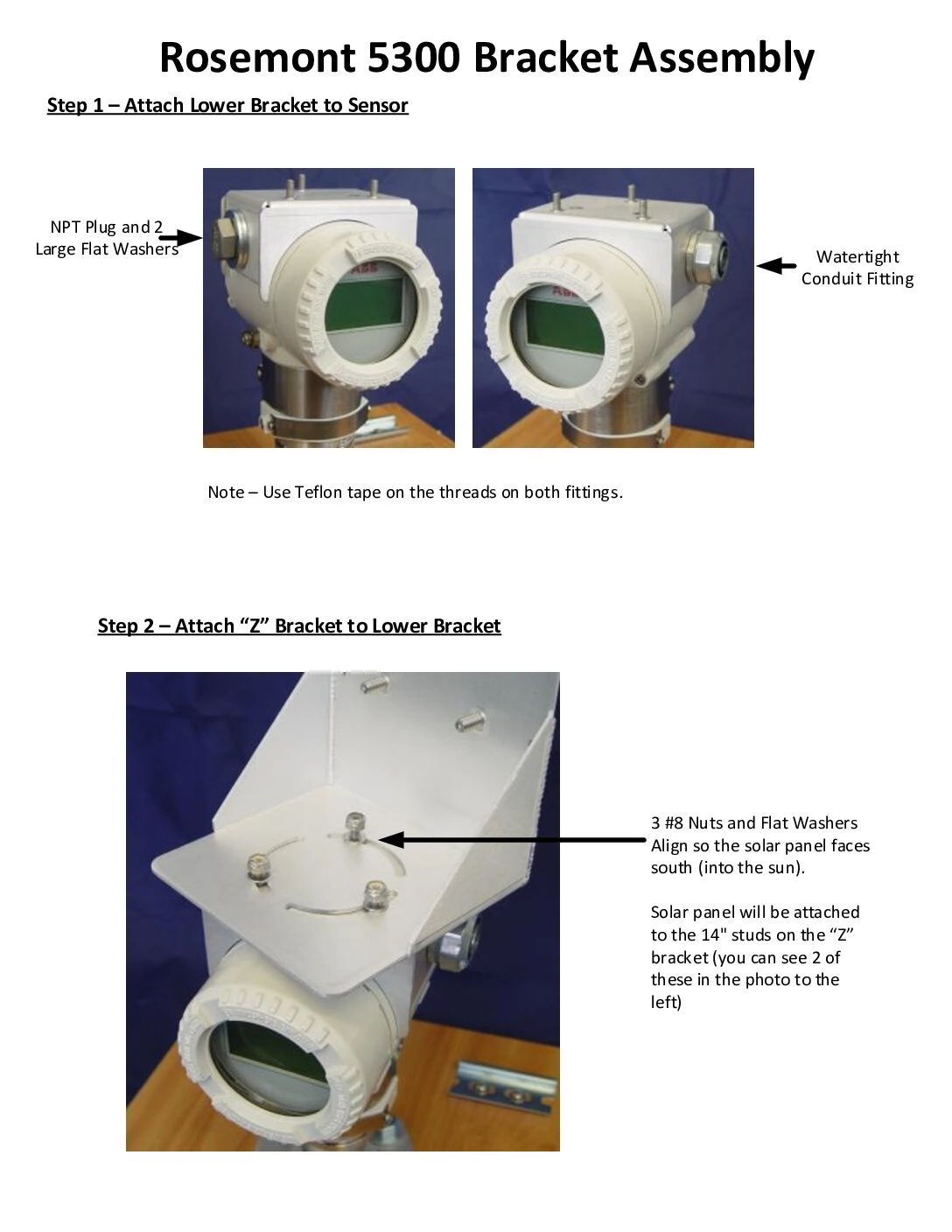 Sentinel Solar ABB 2600T Series Bracket Assembly