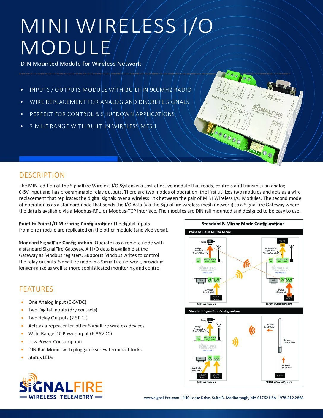 Mini Wireless IO Module Datasheet