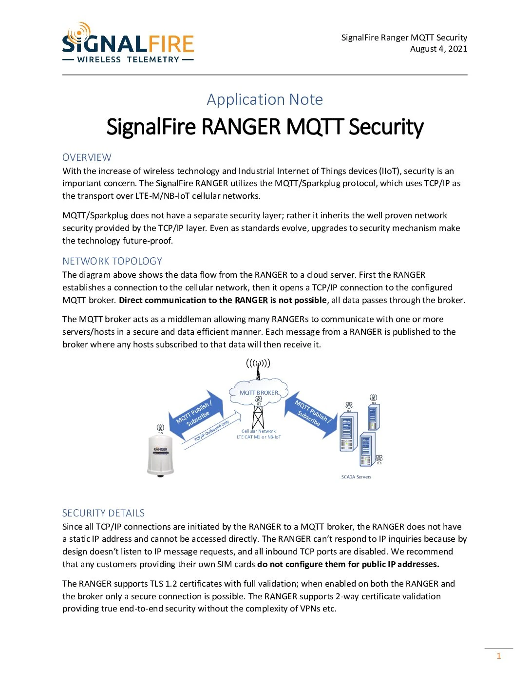 RANGER MQTT Security