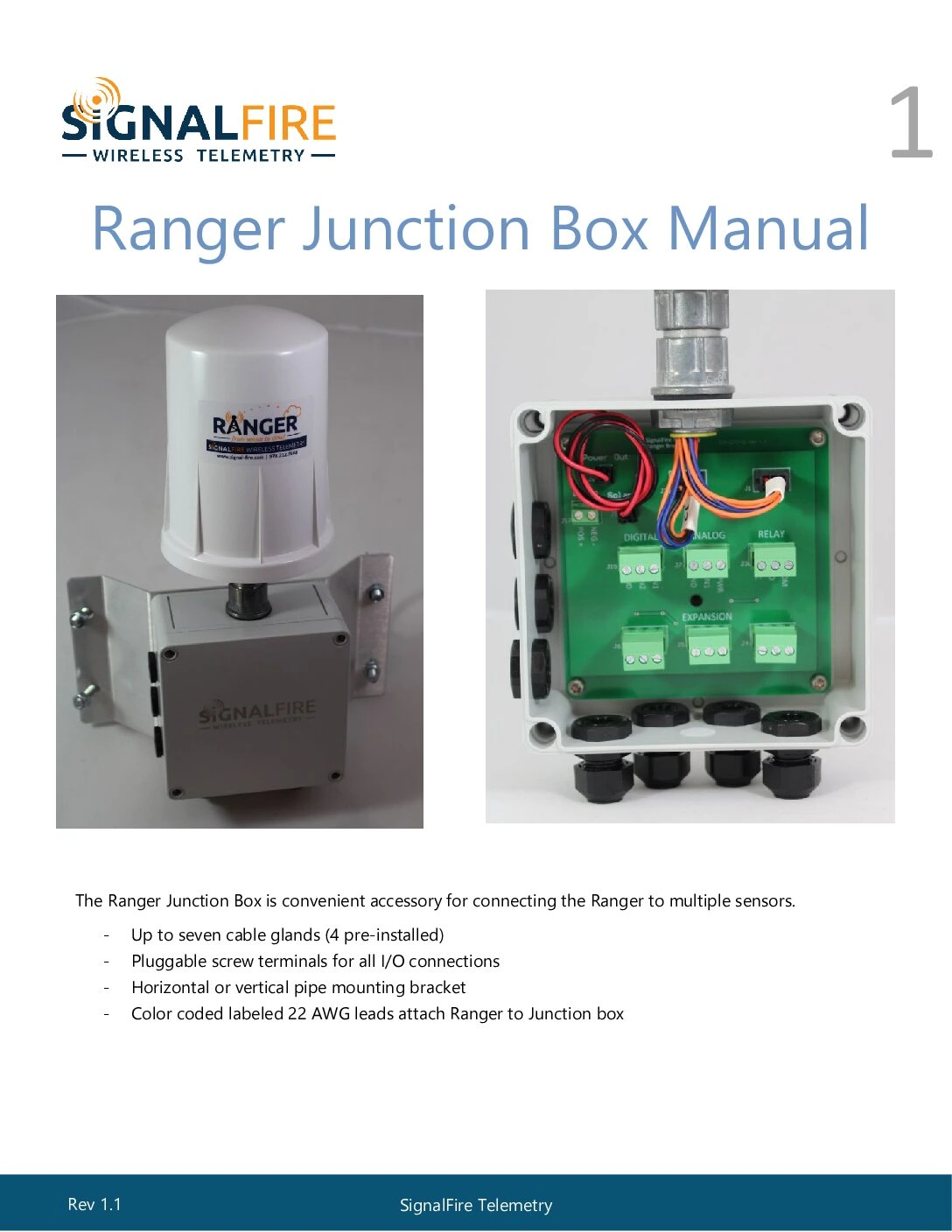 RANGER Junction Box Manual