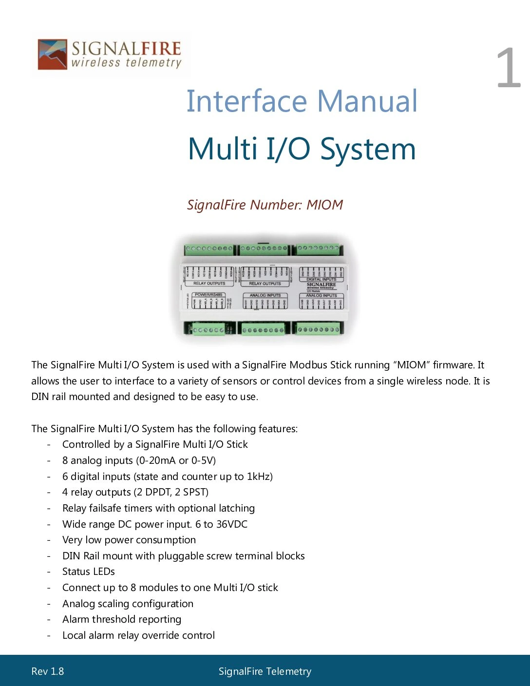 Multi I/O Modbus Module Manual “MIOM Firmware Mode”