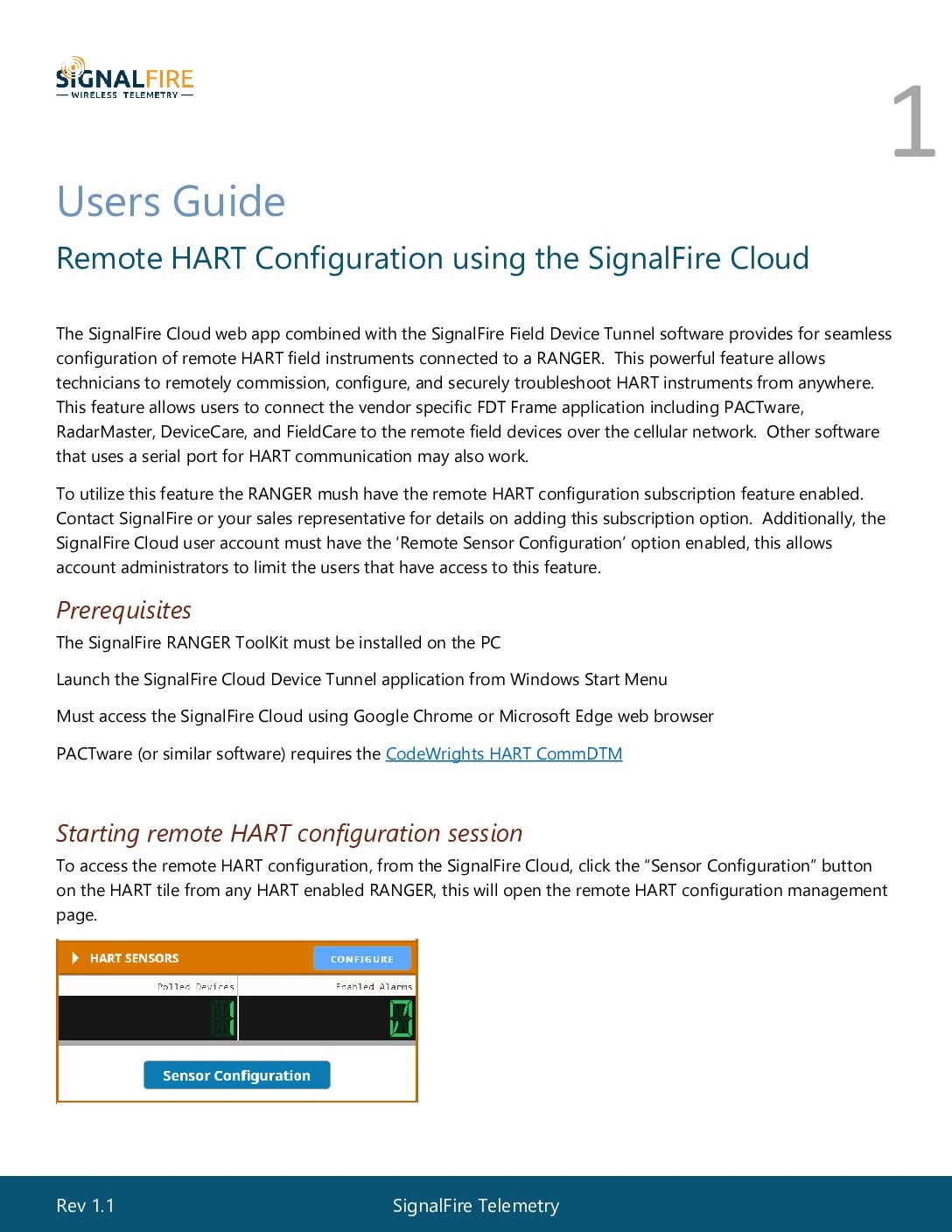 Remote HART Configuration using the SignalFire Cloud